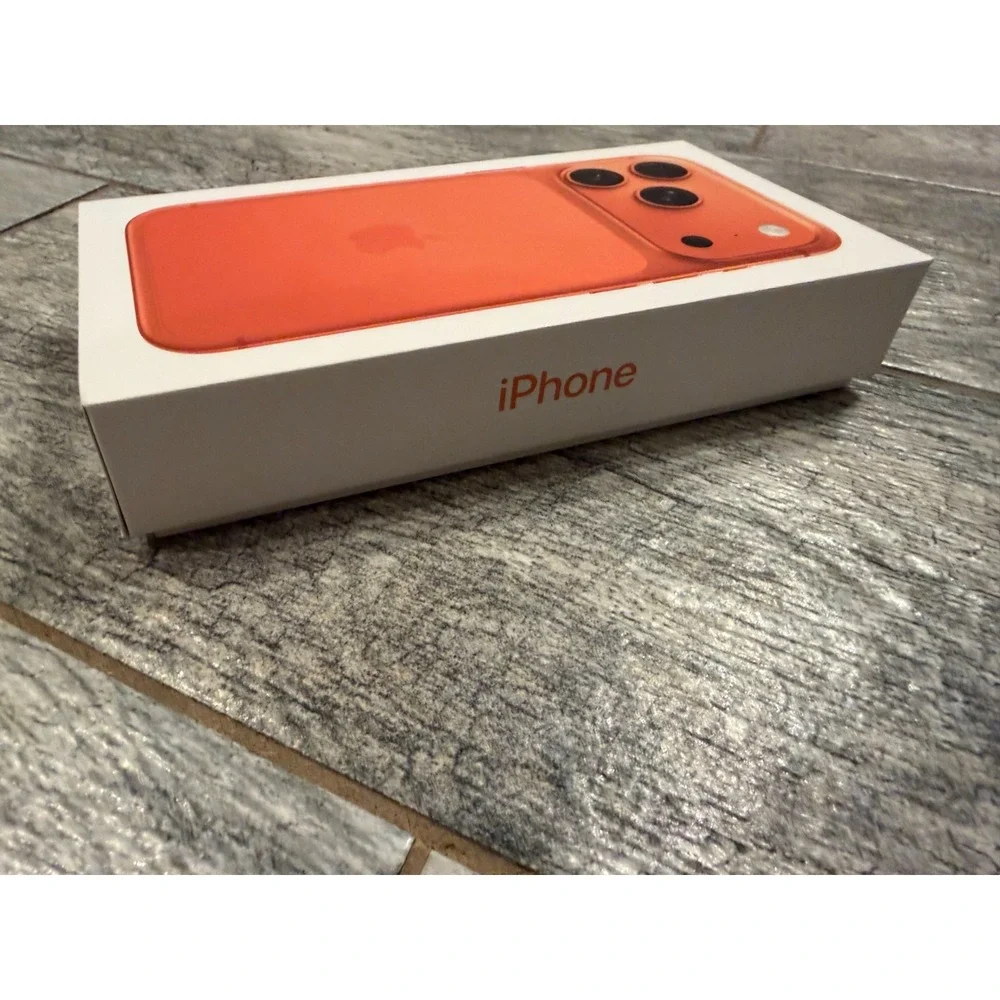 Apple iPhone 17‎ PRO EMPTY BOX Orange Original 1TB MGT4LL/A OEM Gift Idea Gag